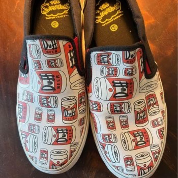 Simpsons Other - NWOT Bart Simpson, Duff Beer Shoes unisex